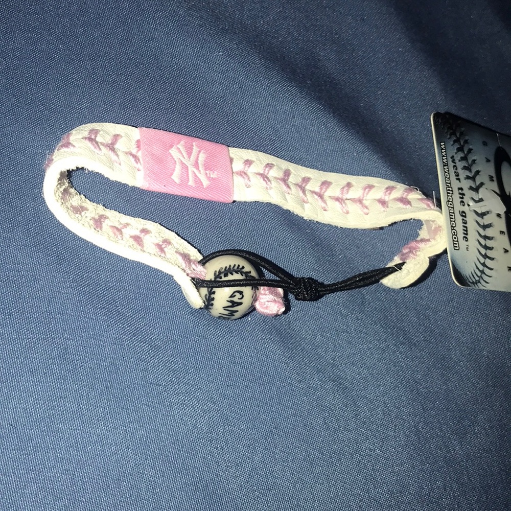 NY Baseball Seam Bracelet